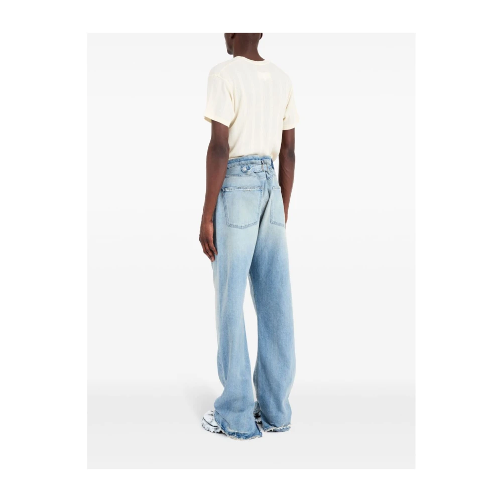 Maison Margiela Blauwe Denim Jeans Blue Heren