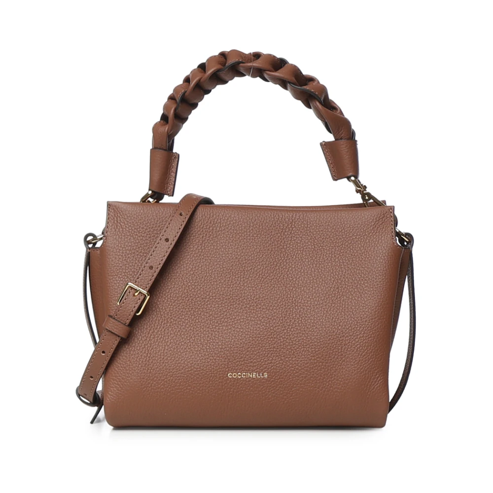 Coccinelle Beige Calf Leather Bos Taurus Shoulder Bag - Image 3