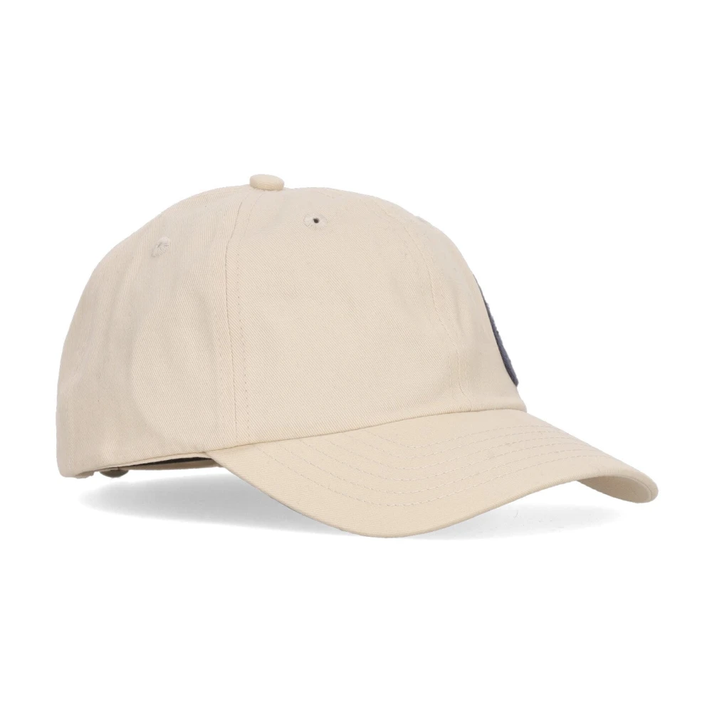 Arte Antwerp Gebogen klep geborduurde patch hoed Beige Unisex