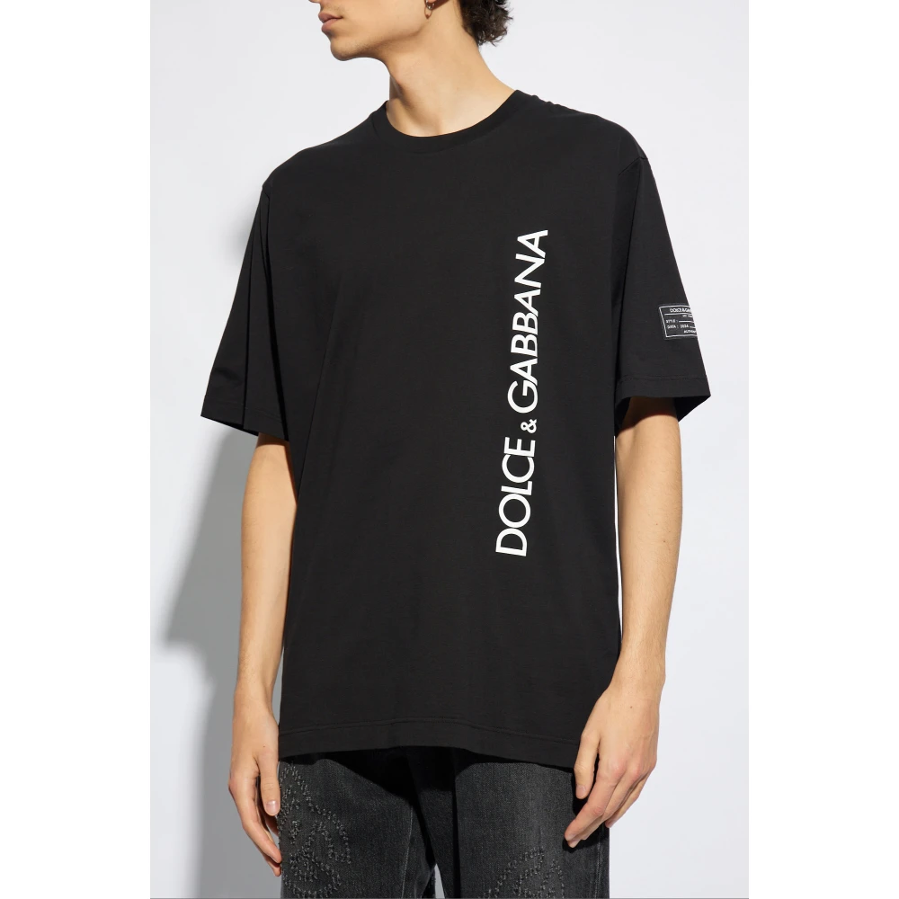 Dolce & Gabbana T-shirt met logo Black Heren