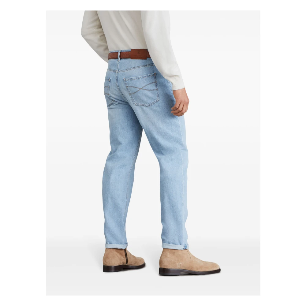 BRUNELLO CUCINELLI Denim Broek Blue Heren