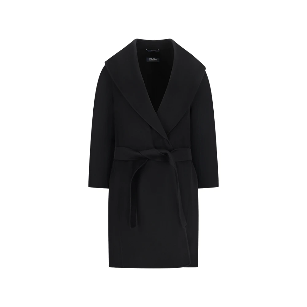 Max Mara Manteau En Laine Messi Femme Manteaux Noir 36 Fr