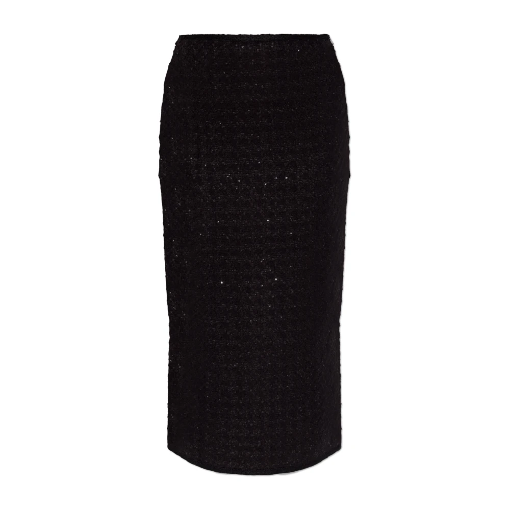 Rotate Birger Christensen Tweed Rok Black Dames