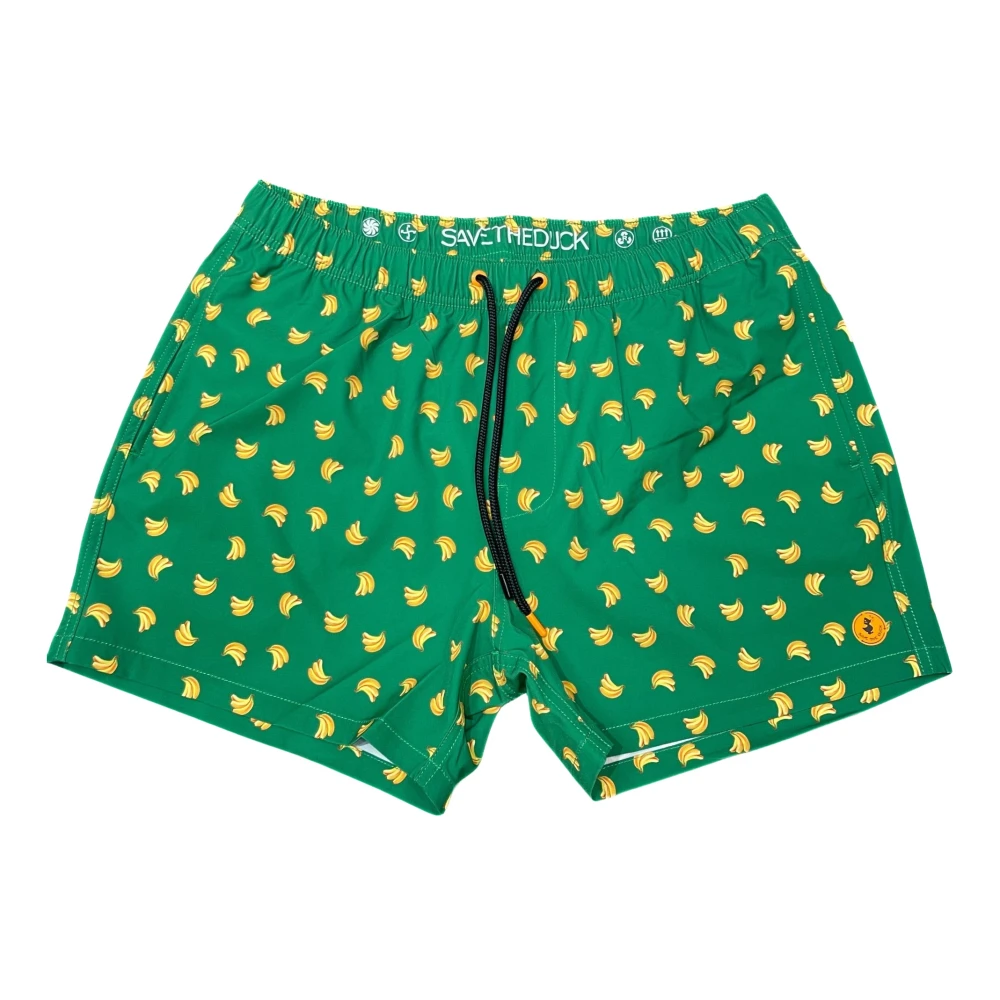 Save The Duck Heren Ademir Zwemkleding met Kleurrijke Print Green Heren