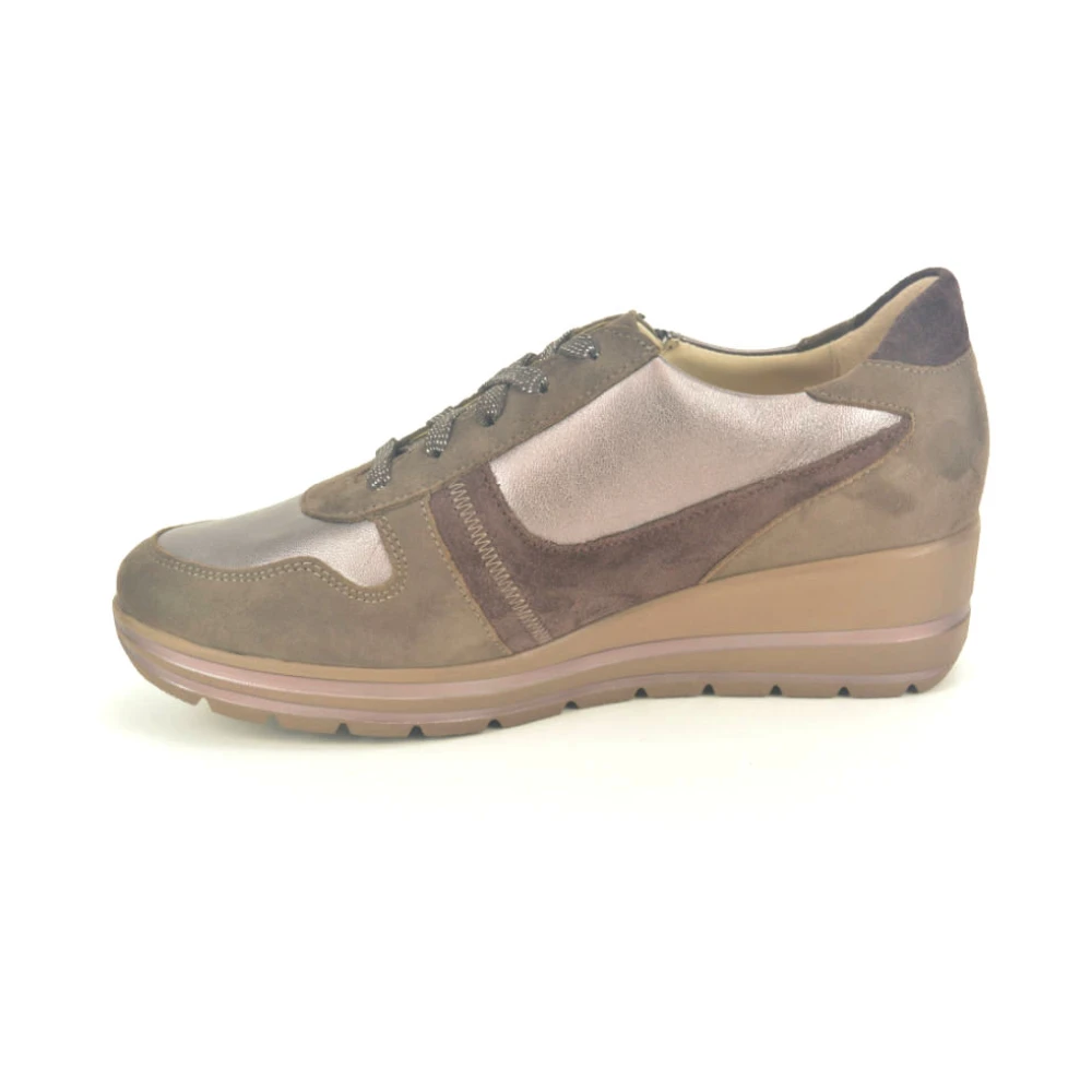 Mephisto Bronze Taupe SpieZ Sneakers Dames Schoenen Beige