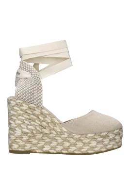 Espadriller med klack