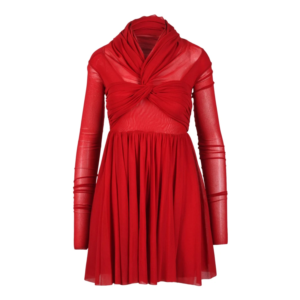 Philosophy di Lorenzo Serafini Elegante Nylon Jurk Red Dames