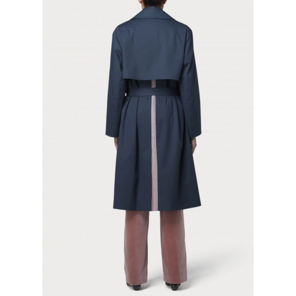 PS By Paul Smith Stijlvolle Lange Jas voor Mannen Blue Dames