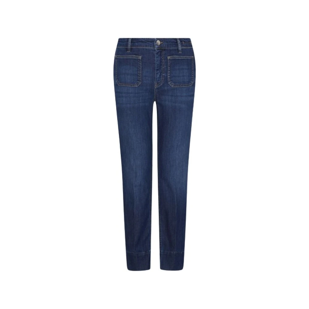 Marella Blauwe Straight Jeans voor Vrouwen Blue Dames