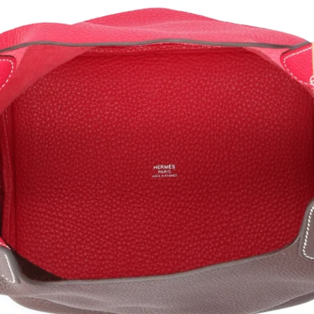 Hermès Vintage Pre-owned Leather handbags Red Dames