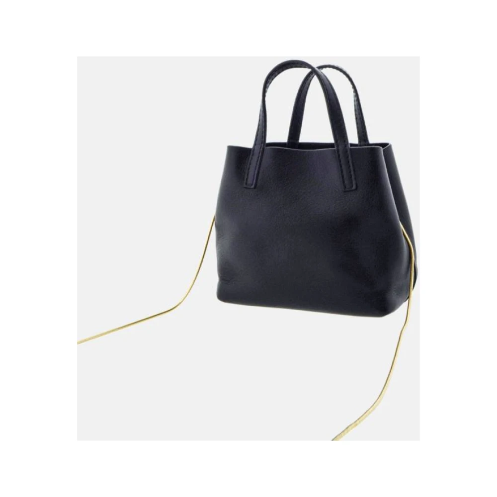 Carolina Herrera Matryoshka XXS Zwarte Leren Tas Black Dames