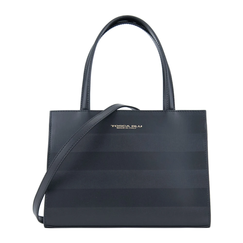 Tosca Blu Dames Schoudertas Magnetische Knoop Rits Black Dames