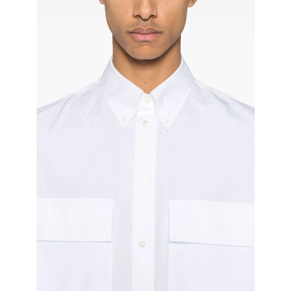 Fendi Wit Shirt voor Mannen White Heren