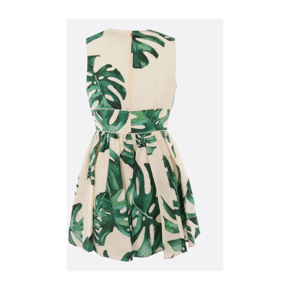 Raquel Diniz Wild Jungle Mouwloze Mini Jurk Green Dames