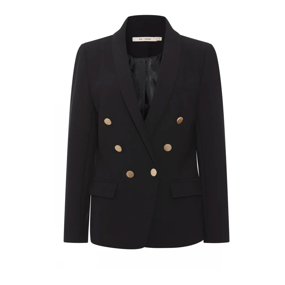RUE de Femme Eloise Zwarte Blazer Jas Black Dames
