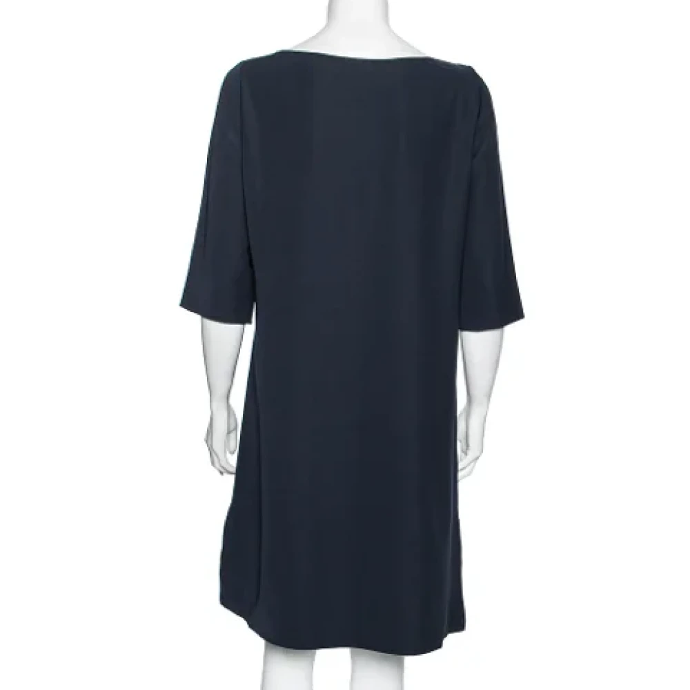 Armani Pre-owned Polyester dresses Blue Dames