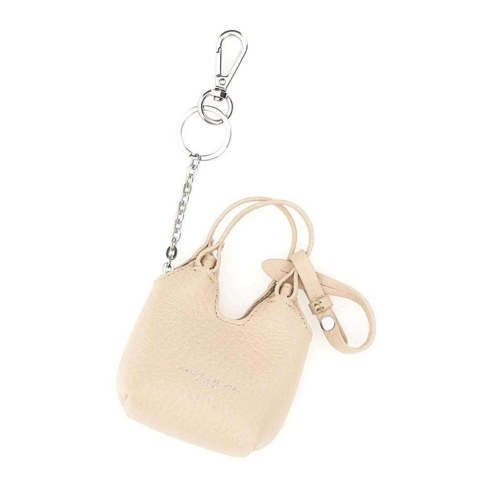 Gianni Chiarini Women's White Keychains, One Size, Dua Keyring