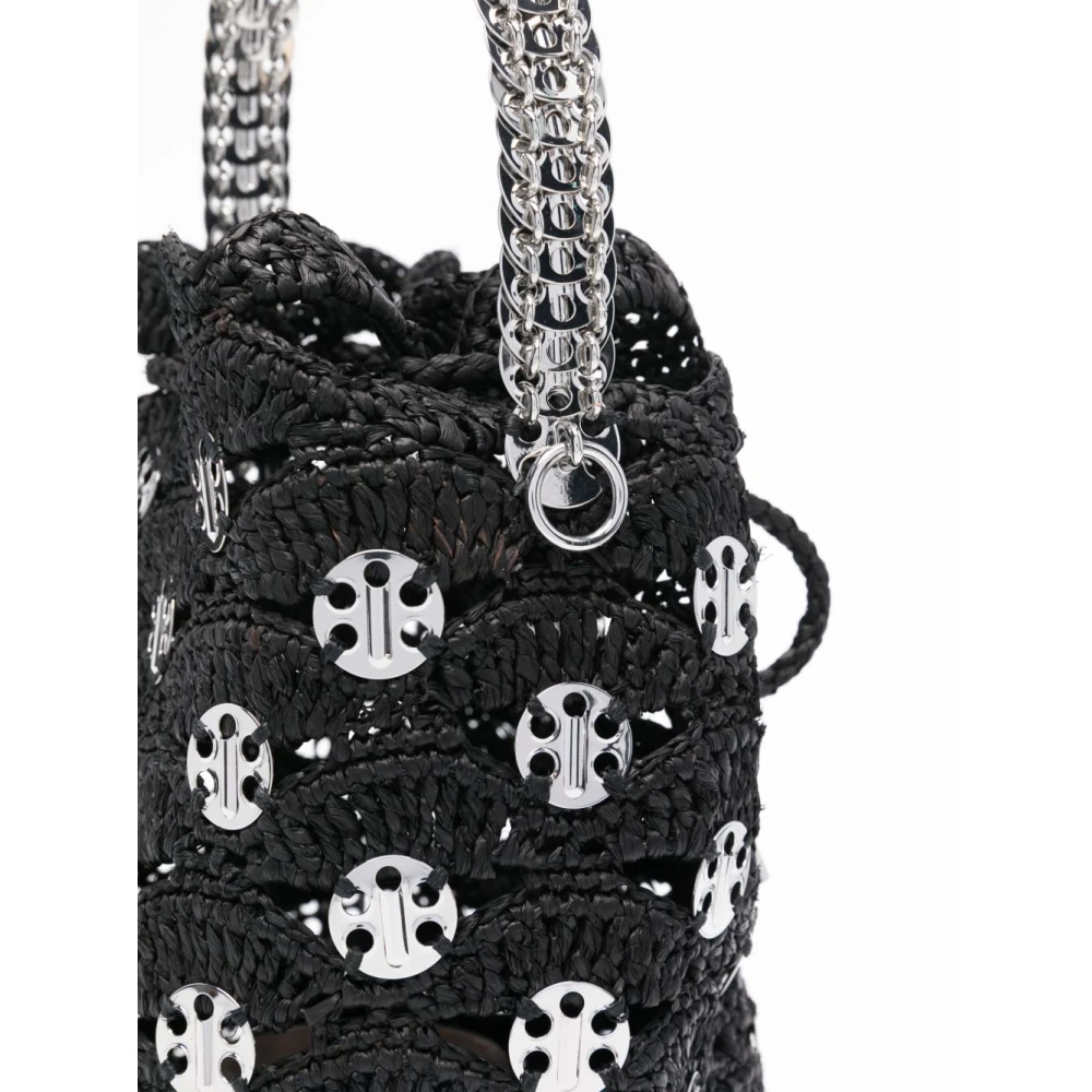 Paco Rabanne Zwarte en Zilveren Handtas Black Dames