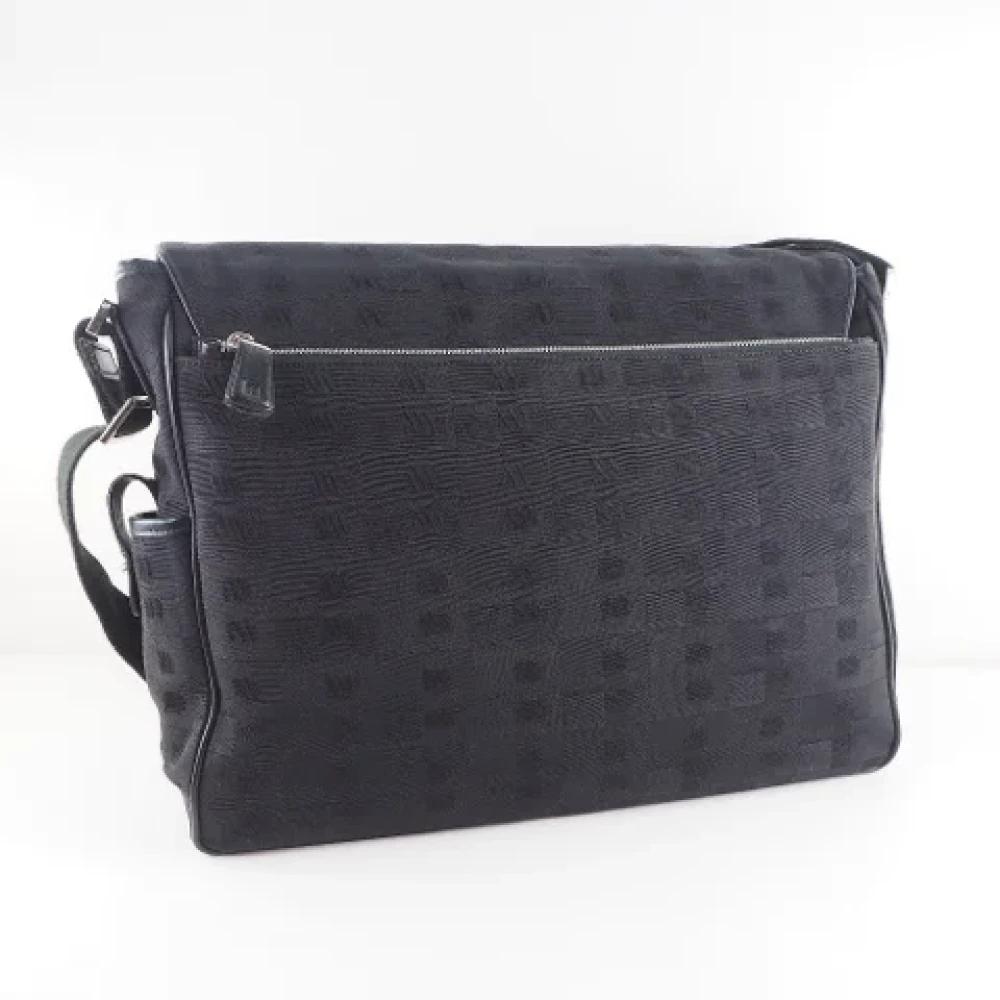 Bally Pre-owned Canvas crossbody-bags Black Dames