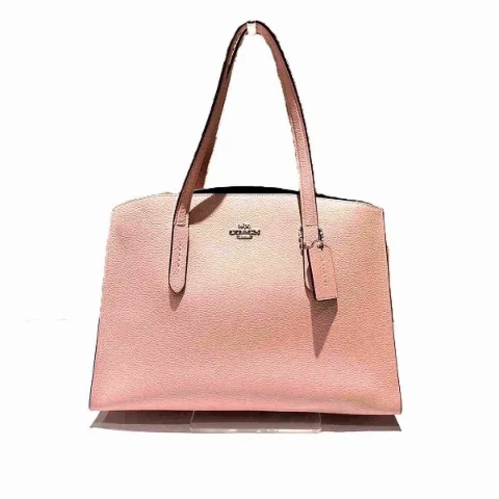 Coach Pre-owned Leather handbags Pink Dames