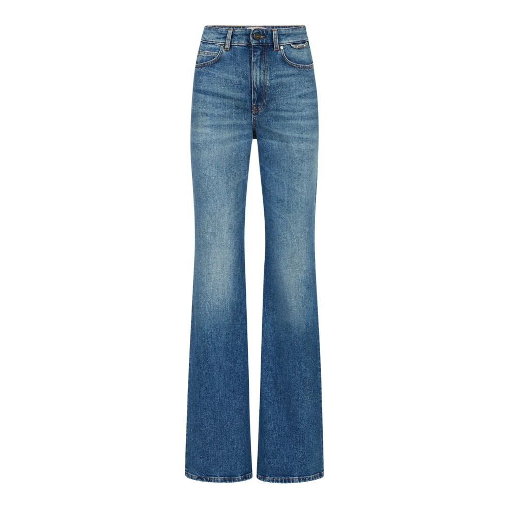 Iceberg Women's Blue Five-Pocket Flare Jeans
