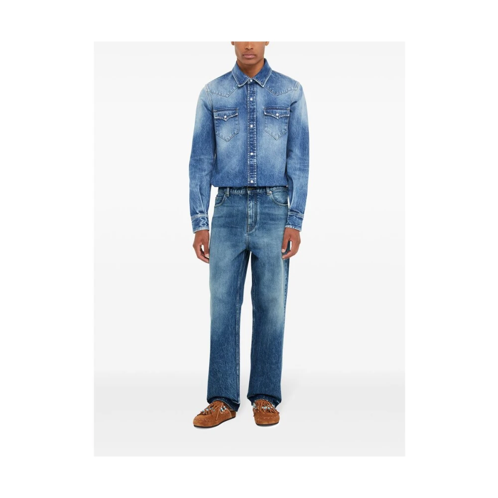 Alanui Blauwe Denim Jeans met Klassieke Stijl Blue Heren