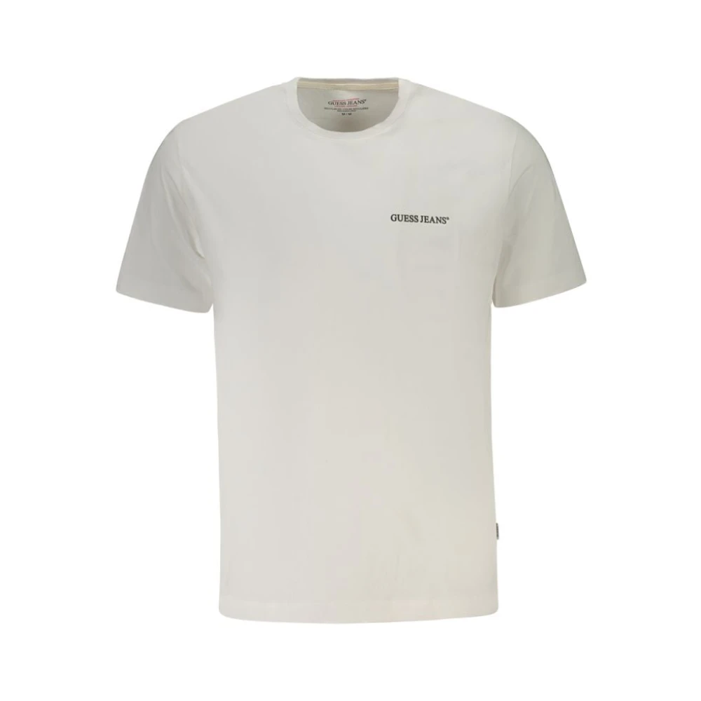 Guess Herr Vit Toppar S, Bomull, Bomull T-Shirt