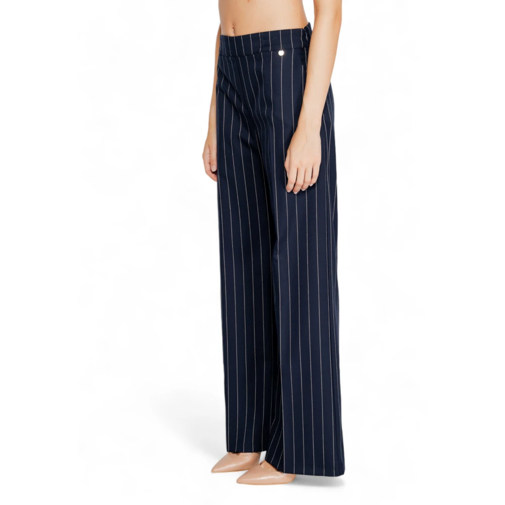 RINASCIMENTO Blauwe Pinstripe Ritsbroek Blue Dames