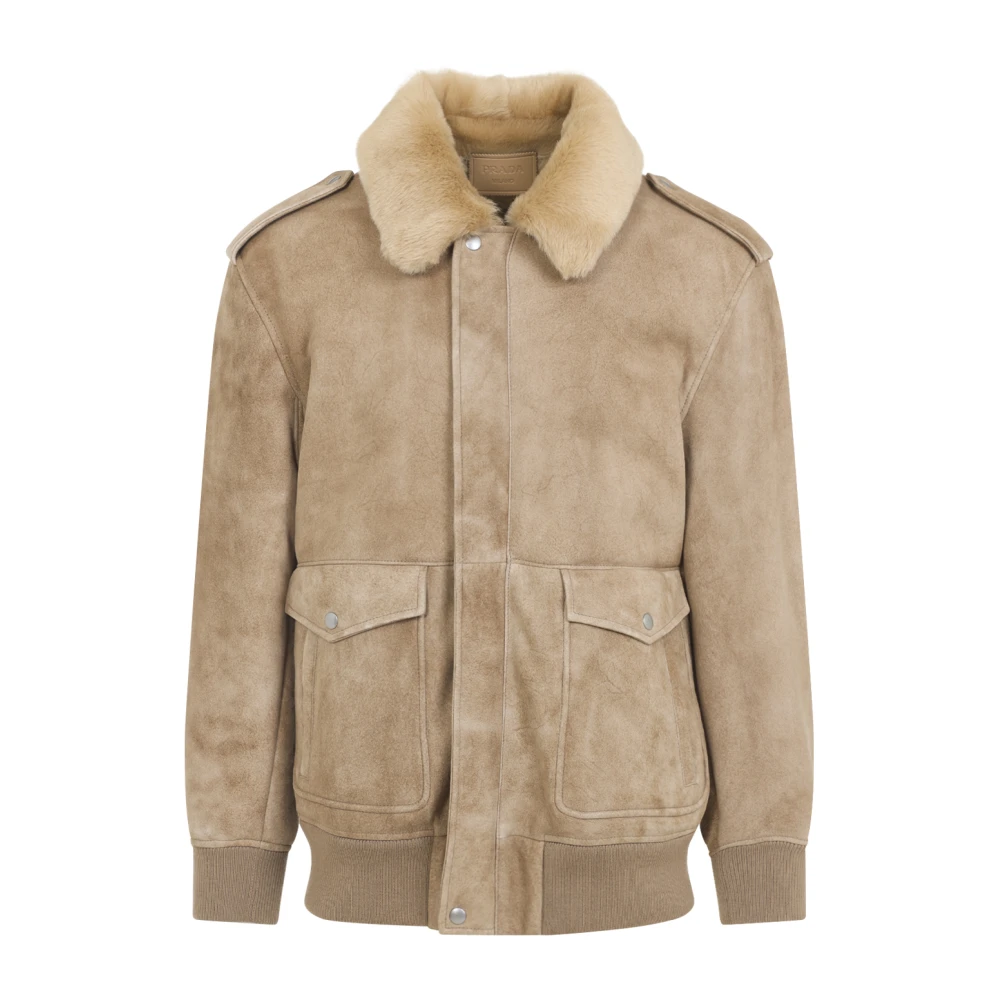 Prada Women's Brown Shearling Jacket