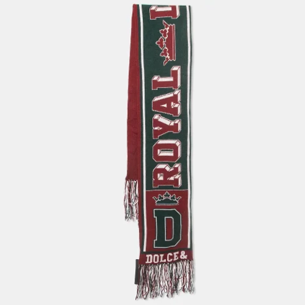 Dolce & Gabbana Pre-owned Fabric scarves Red Dames