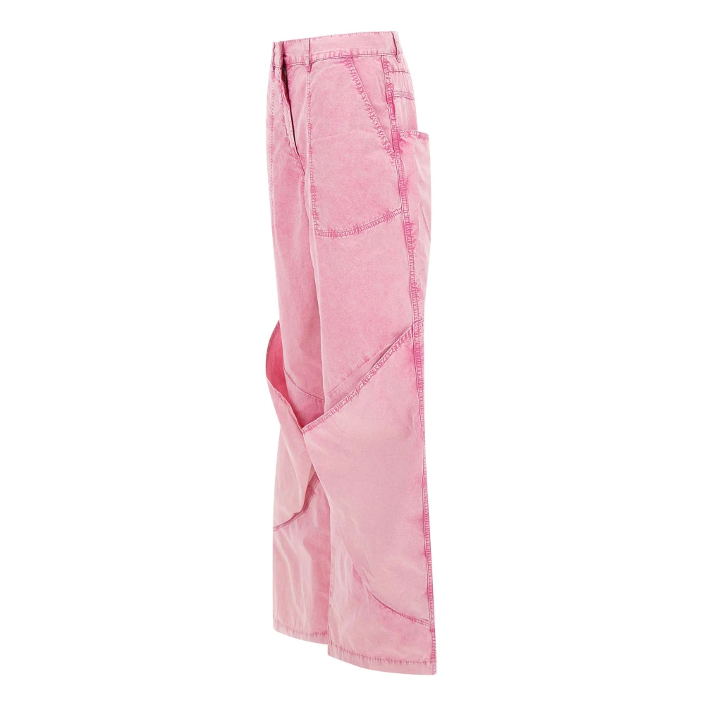 The Attico Confetto Pink Baggy Jeans Pink Dames