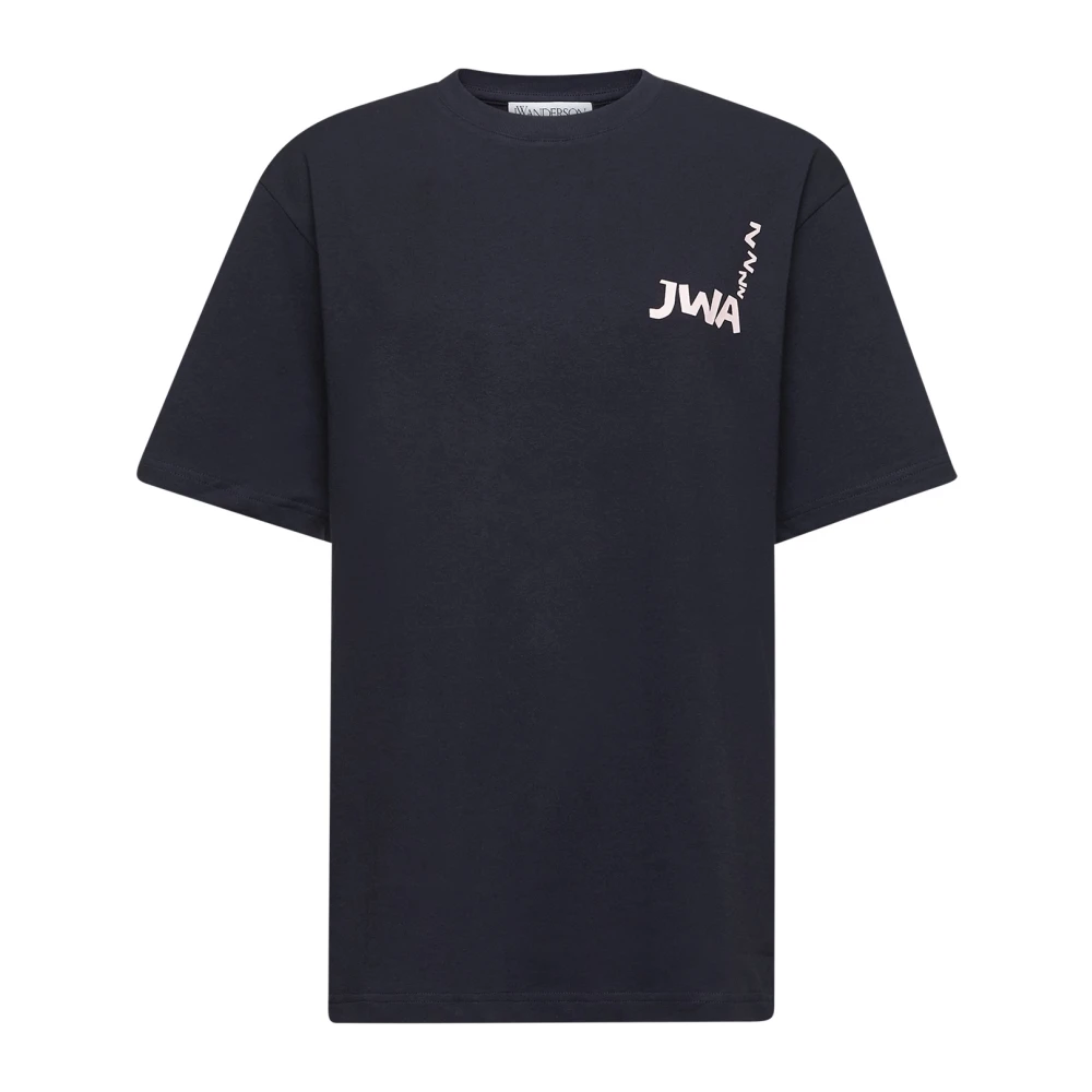 JW Anderson Blauwe T-shirts met Real Sleep Graphic Blue Dames
