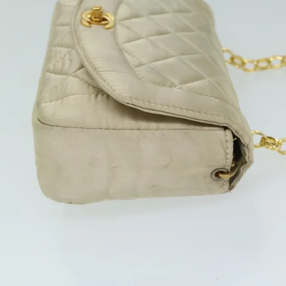 Chanel Vintage Pre-owned Silk chanel-bags Beige Dames