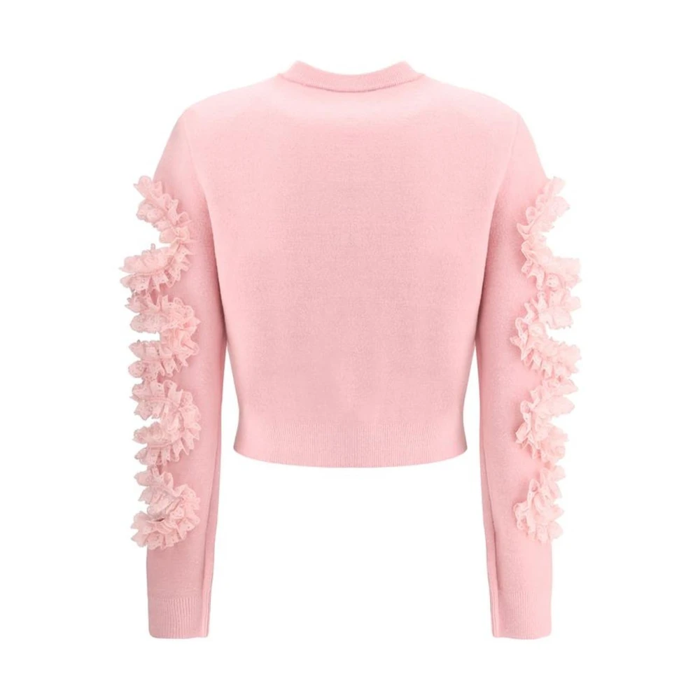 Self Portrait Kanten Cut-Out Kort Vestje Pink Dames