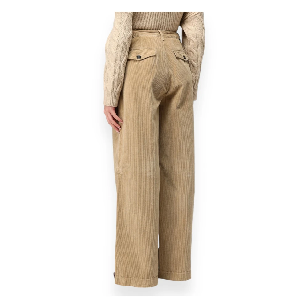 Woolrich Ribfluwelen Broek Beige Dames