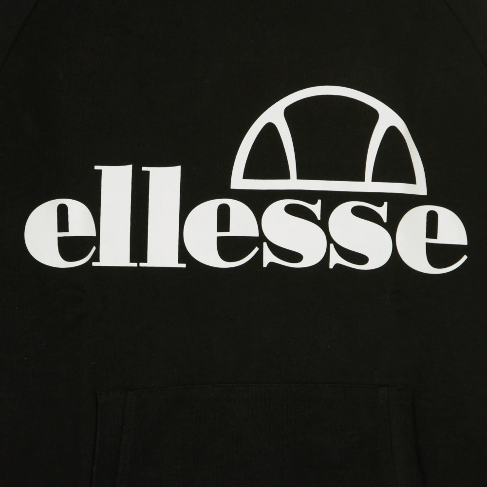 Ellesse Zwarte Lichtgewicht Hoodie Black Heren