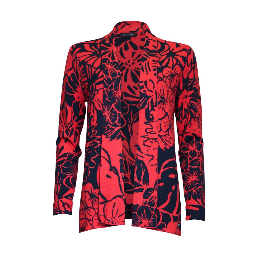 Roberto sarto Vest met sjaalkraag Multicolor Dames
