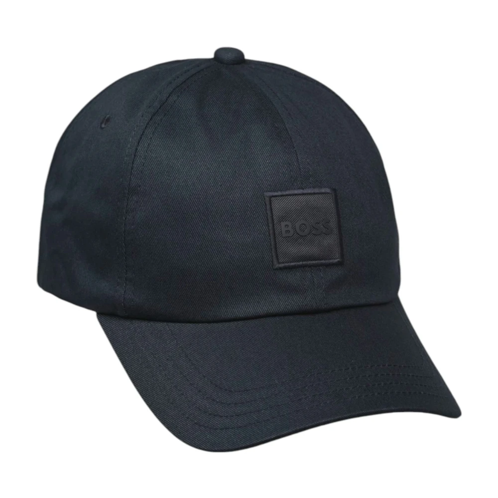 Hugo Boss Effen Katoenen Baseballpet Blue Heren