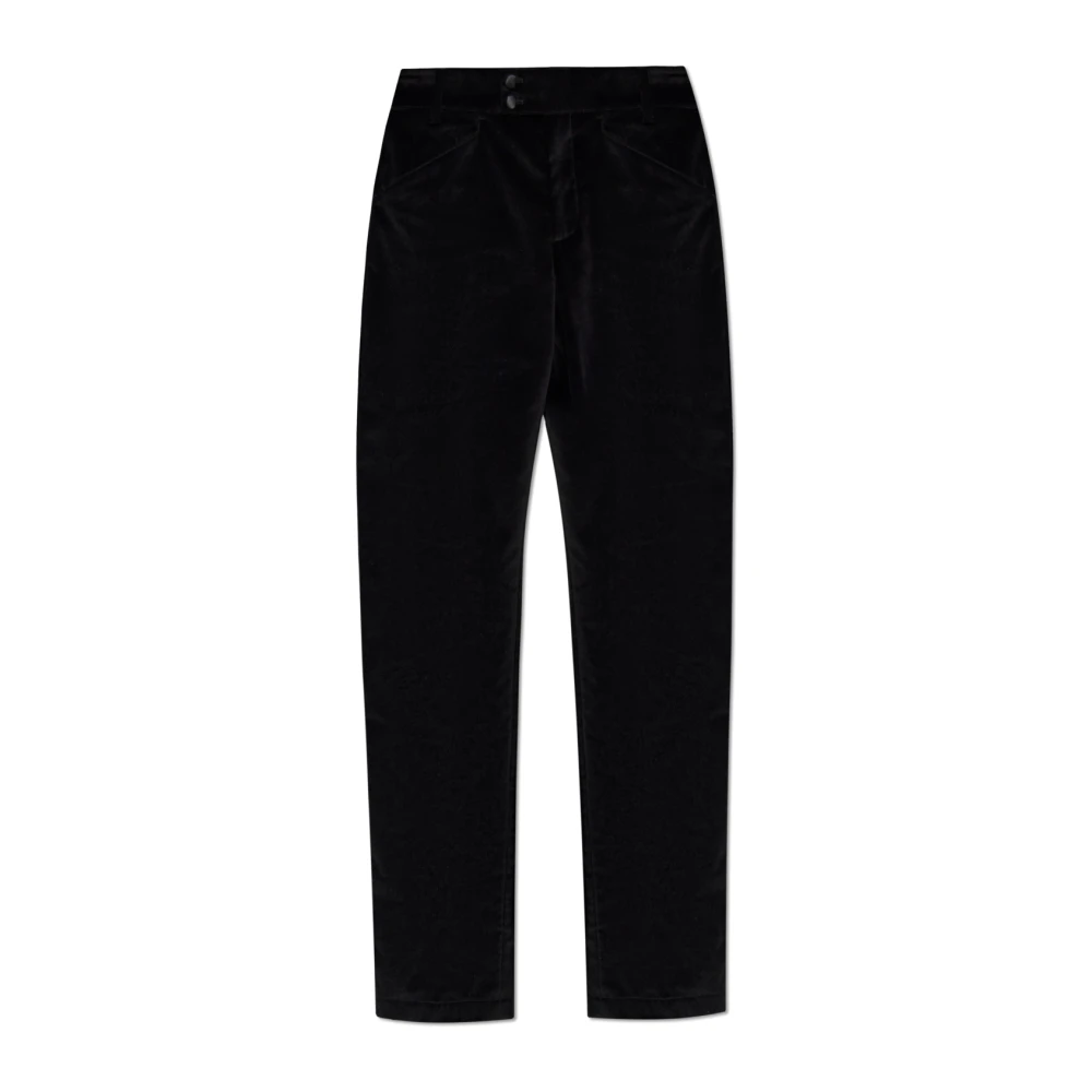 Dolce & Gabbana Men's Black Velvet Trousers