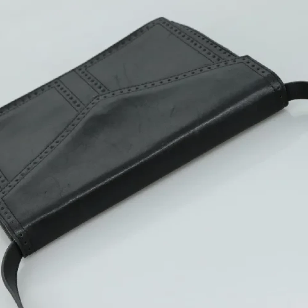 Saint Laurent Vintage Pre-owned Leather shoulder-bags Black Dames