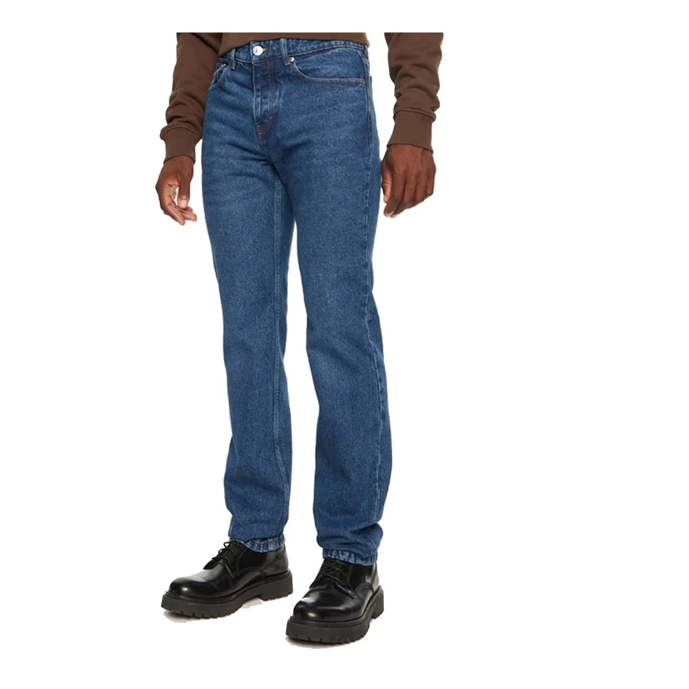 Ami Paris Denim Jeans met katoen samenstelling Blue Heren