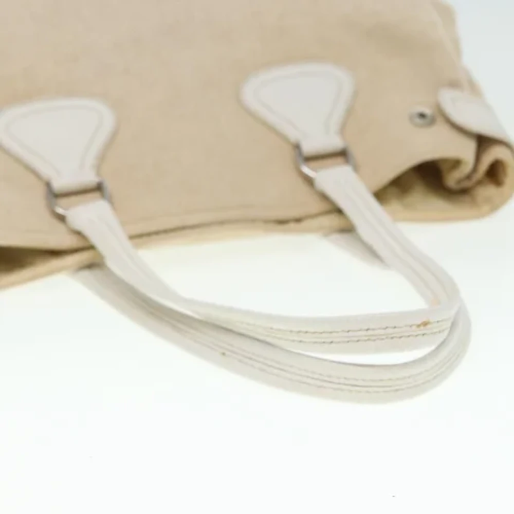 Prada Vintage Pre-owned Canvas totes Beige Dames