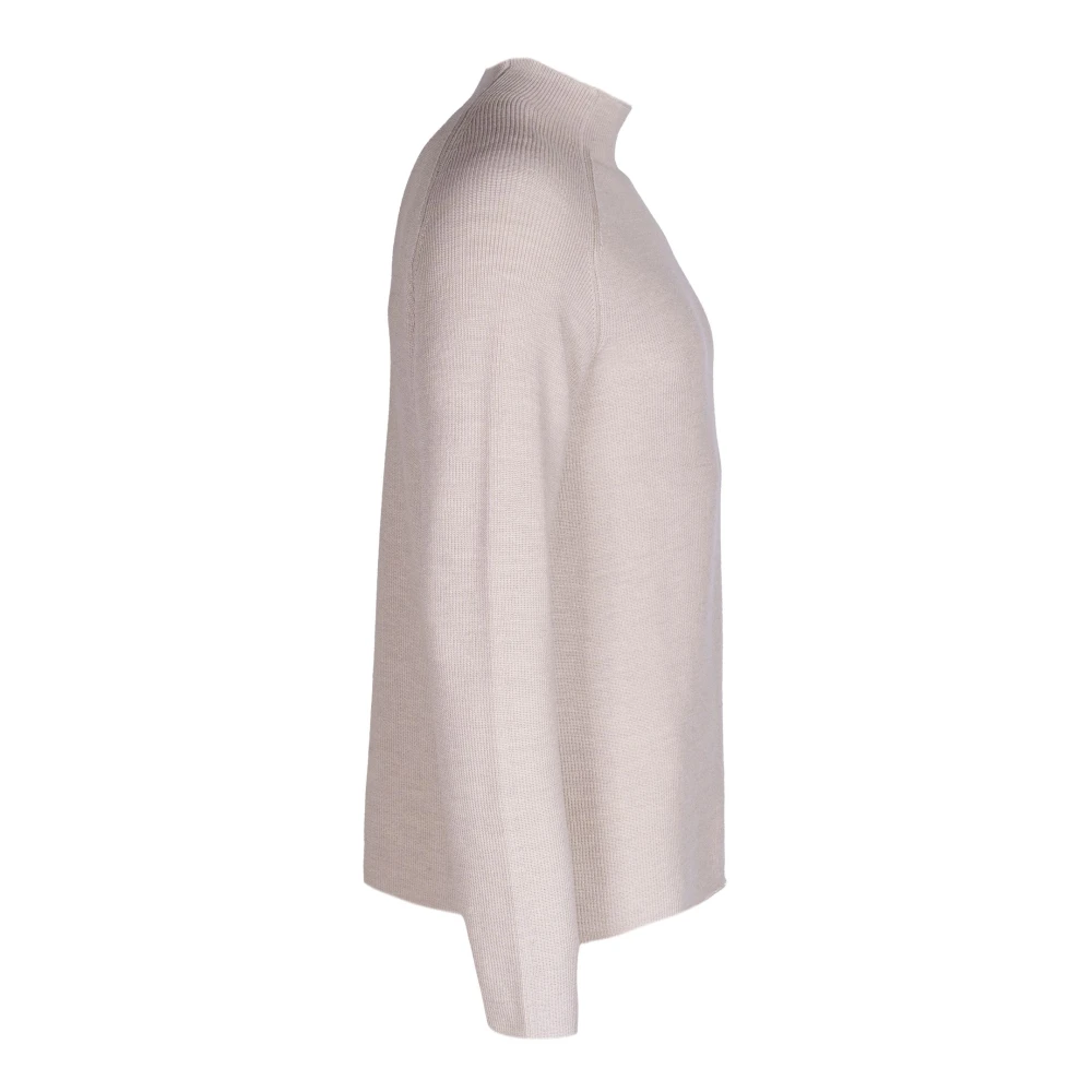 Mauro Grifoni Heren wol raglan trui Beige Heren