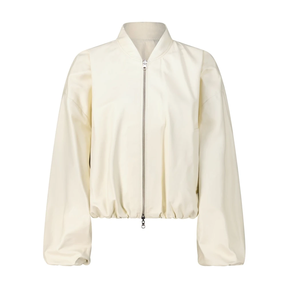 Arma Omkeerbare Blouson met Leer Beige Dames
