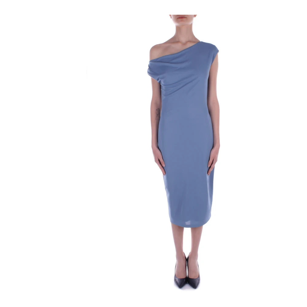 Ralph Lauren Clear Blue Cut-out Jurk Blue Dames