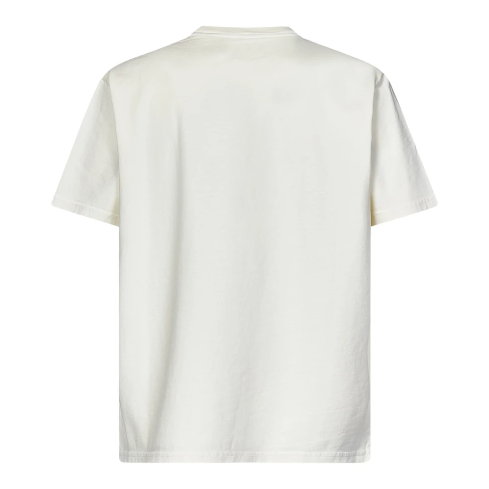 Autry Ivoor T-shirt met Ton-sur-ton Logo White Heren