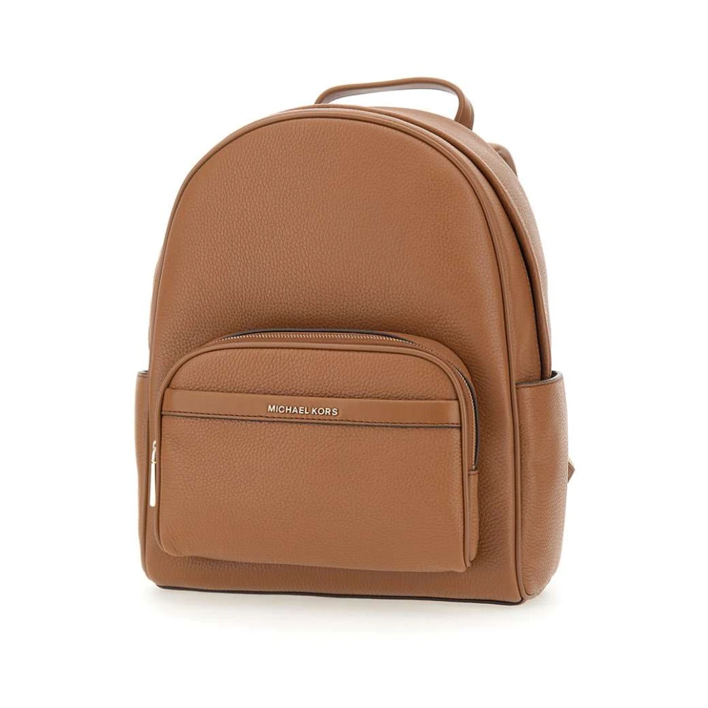 Michael Kors Tumbled Leren Rugzak Bruine Kleur Brown Dames