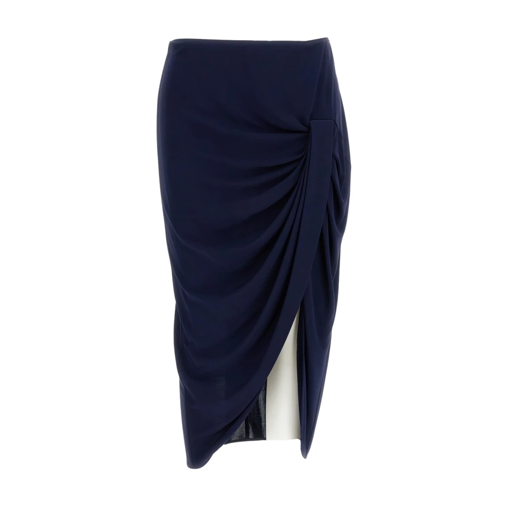 Stella Mccartney Women's Blue Draped Skirt - Midi Skirts - Xs - Skirts