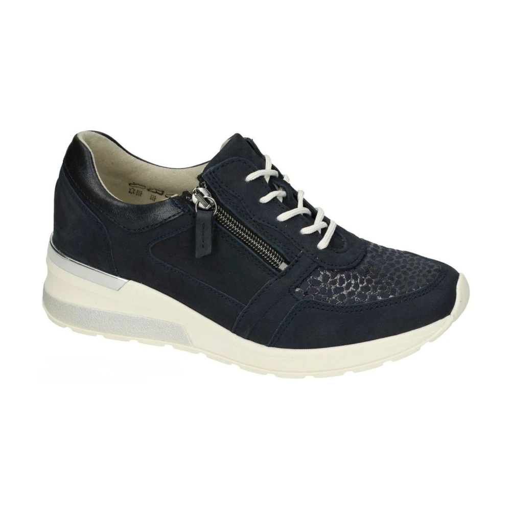 Waldläufer H-Clara Ortho-Tritt Dames Schoenen Blauw