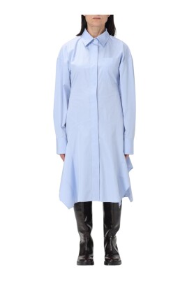 blue-asymmetric-hemline-dress